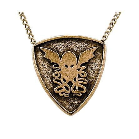 Gold Cthulhu Crest Necklace