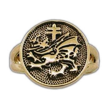 Gold Order Of The Dragon Sigil Ring