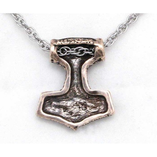 Leif Helgarson's Thor's Hammer Pendant - Solid Bronze