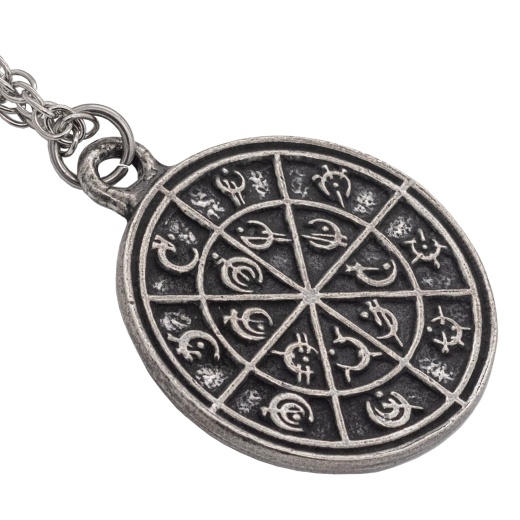 Steel Alphabet Medallion - Pewter