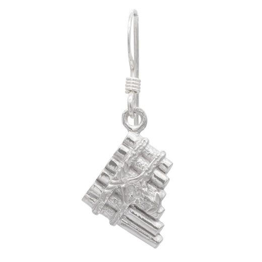 Gold Eolian Talent Pipe Earrings