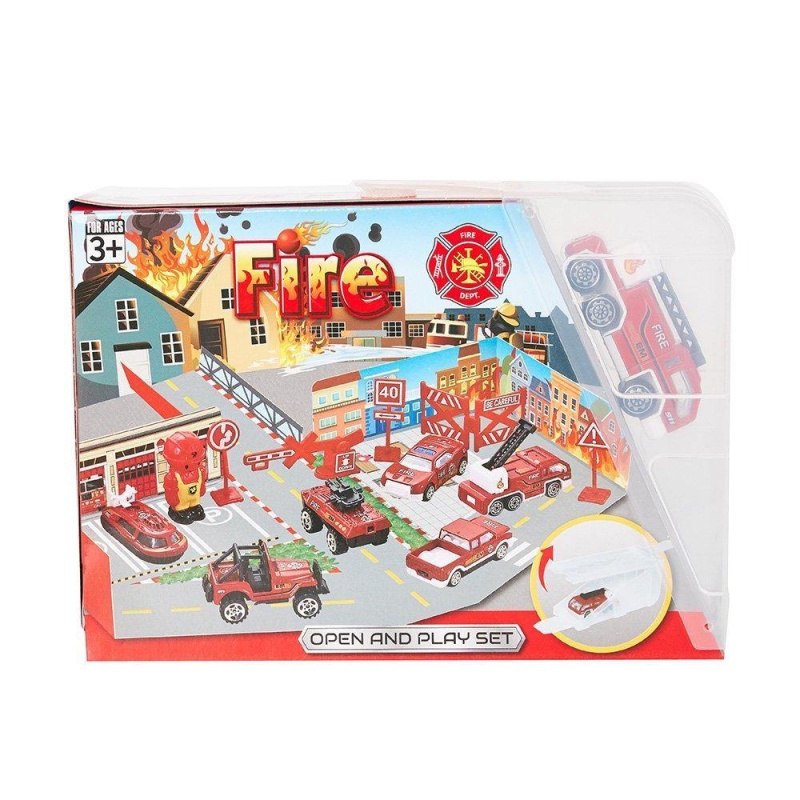 Kids Play Vehicle Working Site Playset For Todders Boys Construction Site Toys