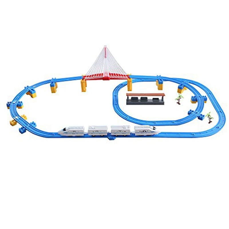 (Out Of Stock) Battery Operated Toy Train Track Railway Play Set Train With Lights & Music