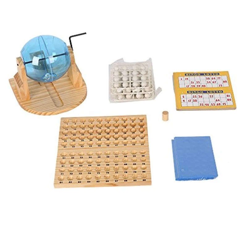 (Out Of Stock) Fun Toy Deluxe Cage Bingo Lotto Game With Balls & Cards & Marker