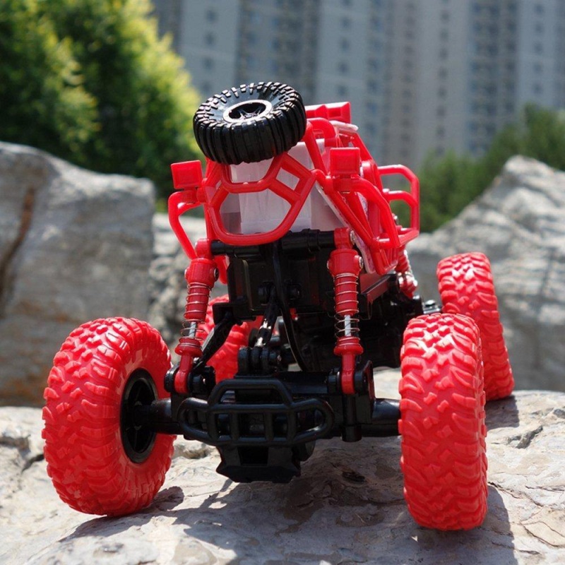 2.4Ghz 1:43 Dune Buggy Monster Truck Electric Hobby Fast Race Car With Rechargeable Battery Red