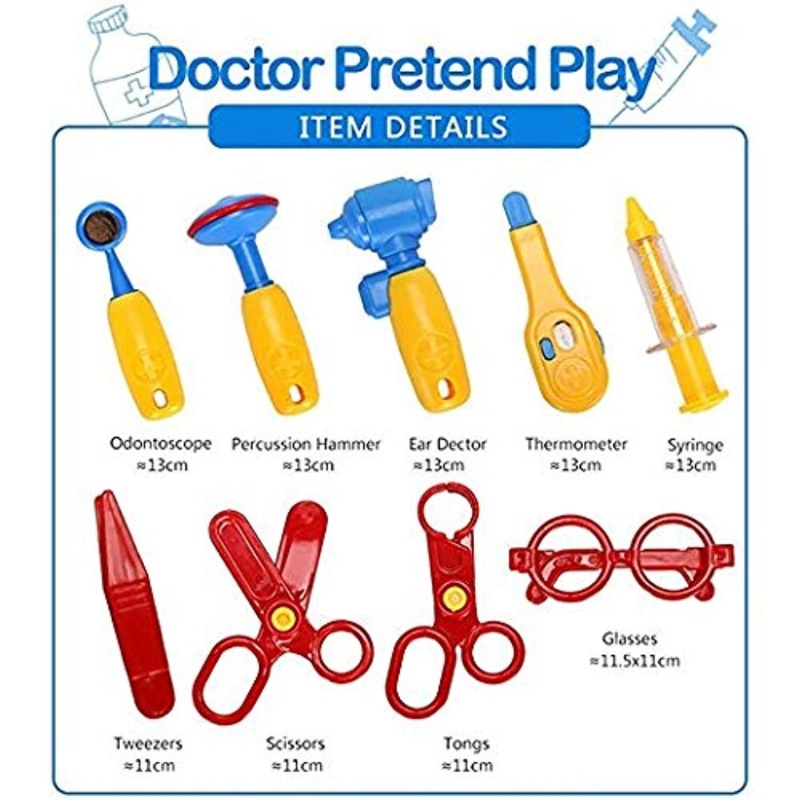 Doctor Nurse Medical Kit Pretend Role Play Toy For Kids