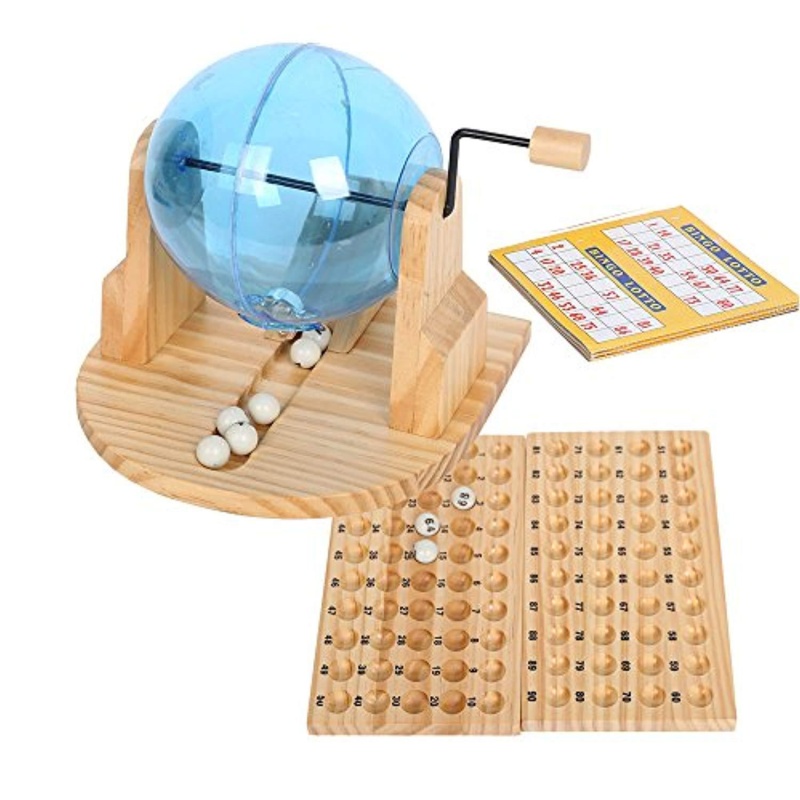 Fun Toy Deluxe Cage Bingo Lotto Game With Balls & Cards & Marker