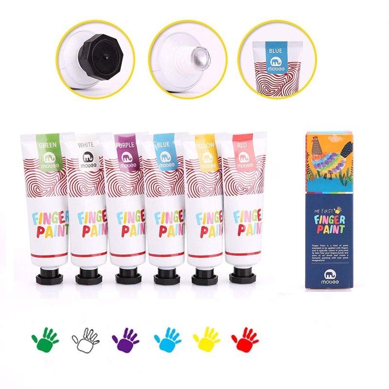 Kids Finger Paint Washable Non-Toxic Fingerpaint Creative Art Toy Toddlers Classroom Projects