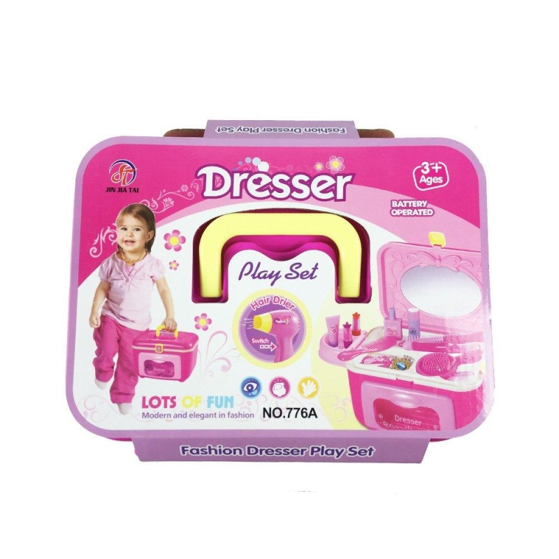 Girl Hairdresser Pretend Play Toy Fashion Beauty Play Set