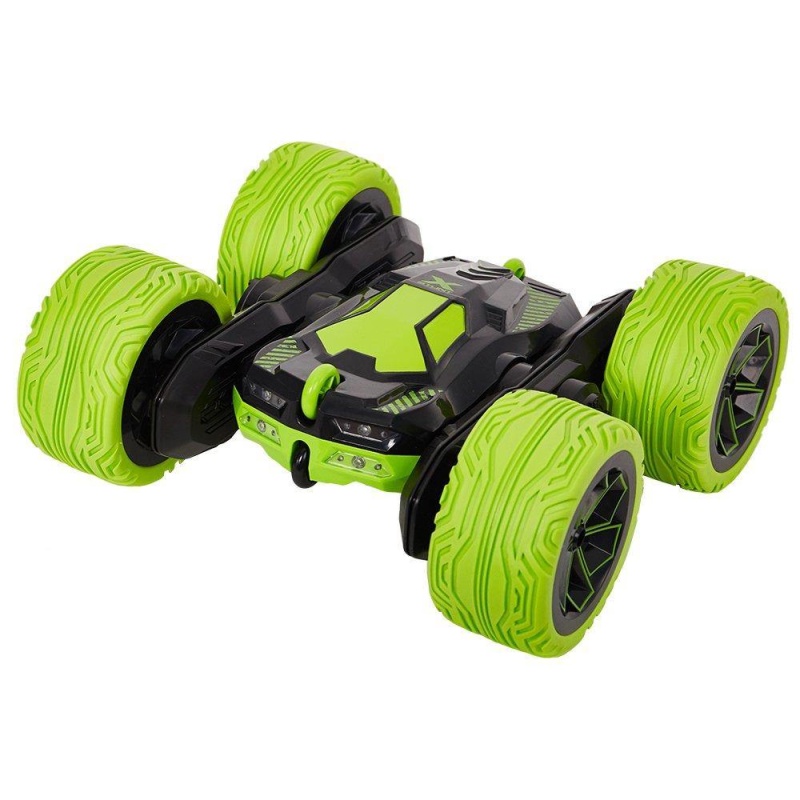 Rc Cars Off-Road, 4Wd Remote Control Monster Truck Rotate 360 Double Sided Race Car /Green