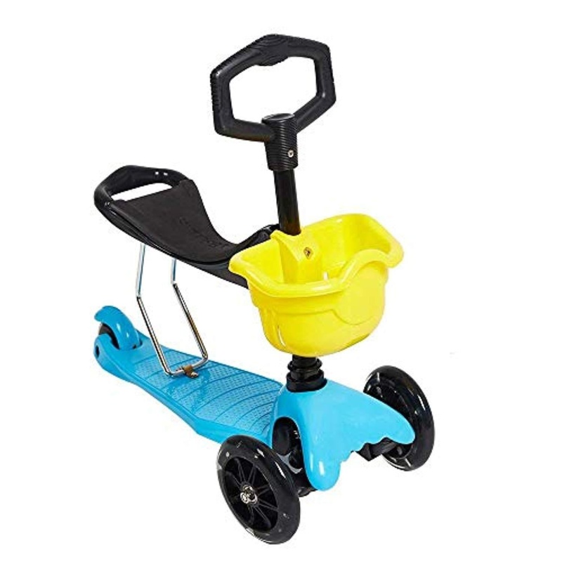 (Out Of Stock) Kids Scooter With Removable Seat, 3 Wheel Kick Scooter With Pu Flashing Wheels For Children Girls And Boys From 2 To 8 Years Old