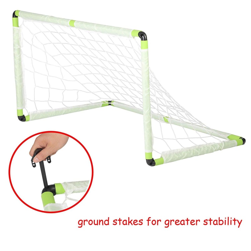 Kids Soccer Goal Portable Football Practice Net With Carry Bag And 4 Ground Stakes For Games And Training,48 X 24 X 24 Inches