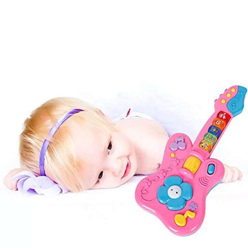 Kids Cartoon Guitar Musical Instruments Children Kids Playing Toy Early Education Gift
