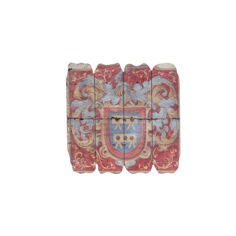 Wooden Wall Plaque, Multicolor, Set Of 2