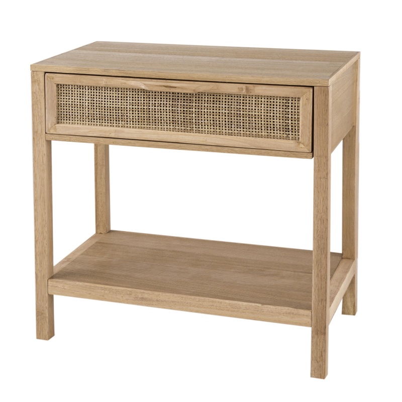 Rosette 22-Inch Mango Wood Accent Side Table