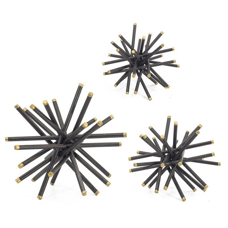 11, 8, 6 Inch Abstract Statuettes Set of 3