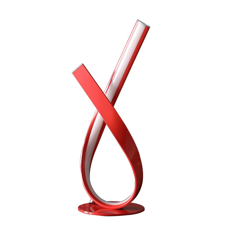 17 Inch Accent Table Lamp, Red