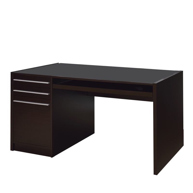 Contemporary Connect It Computer Desk, Brown