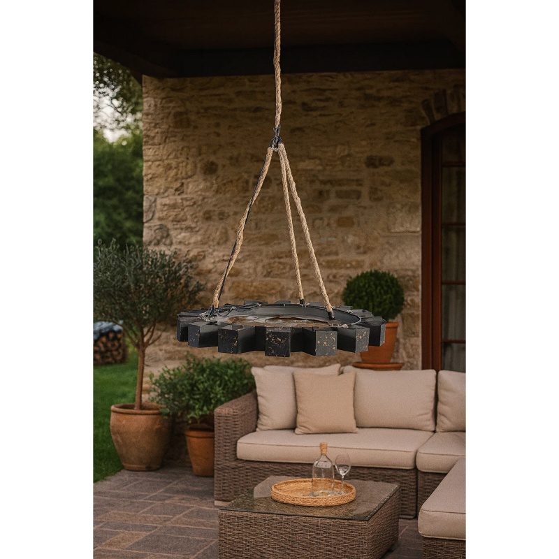 Distinctively Designed Tyre Like Chandelier