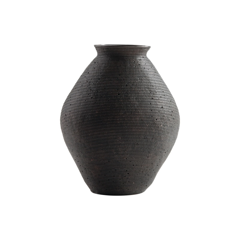 Dale 12 Inch Round Polyresin Vase