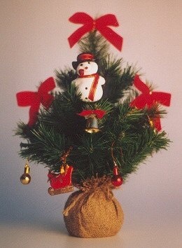 Christmas Bonsai Tree (Artificial) - 19" (Fraser Fir)