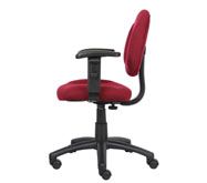 Boss Perfect Posture Deluxe Office Task Chair With Adjustable Arms, Burgundy