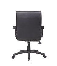 Boss Mid Back Executive Chair In Leatherplus