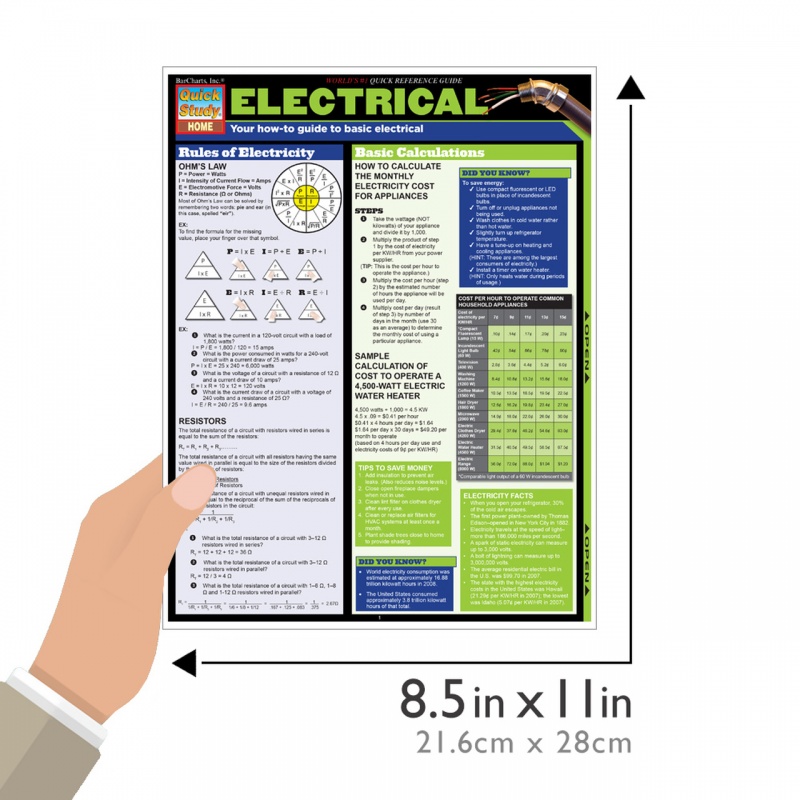 Quickstudy | Electrical Laminated Reference Guide