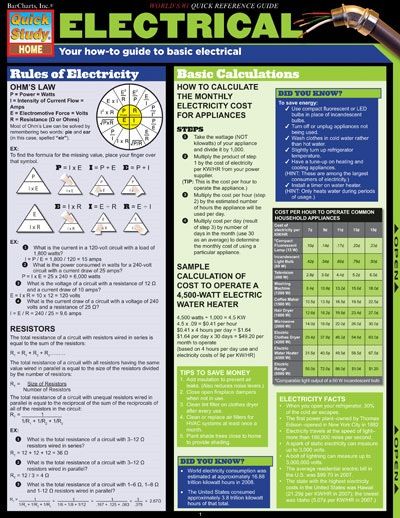 Quickstudy | Electrical Laminated Reference Guide