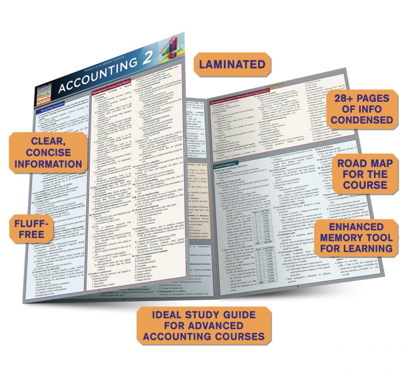 Quickstudy | Accounting 2 Laminated Study Guide