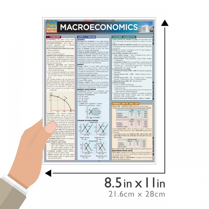 Quickstudy | Macroeconomics Laminated Study Guide