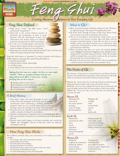 Quickstudy | Feng Shui Laminated Reference Guide