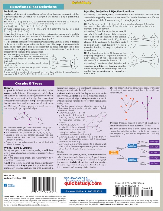 QuickStudy Math: 3rd Grade Laminated Study Guide (9781423225089)