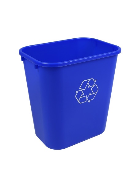 Busch Systems RECYCLING & WASTE BASKET Body 28 Q Mobius Loop Royal Blue Bin
