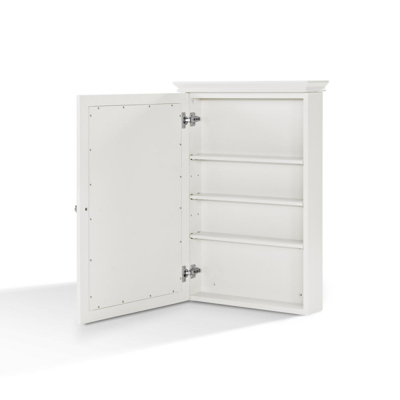 Lydia Mirrored Wall Cabinet White