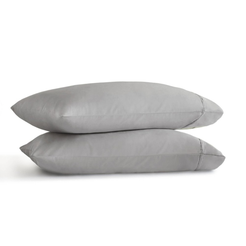 Sateen Pillowcase Set, Grey Color