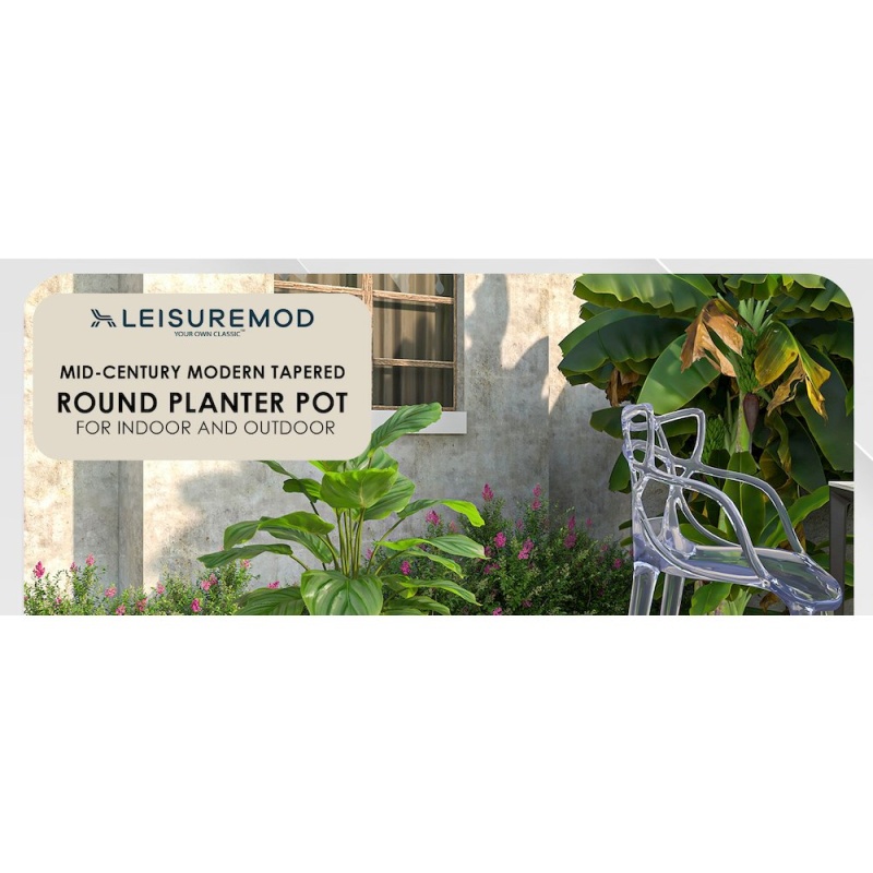 Dahlia Series Poly Stone Planter in Aged Concrete