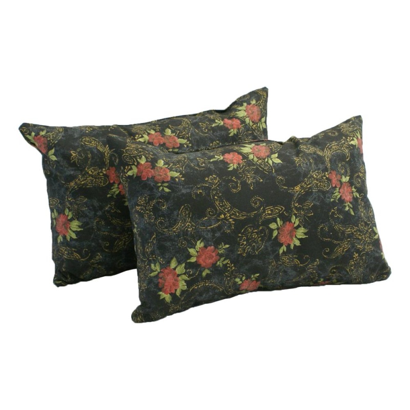 12-Inch By 20-Inch Rectangular Indoor Throw Pillows (Set Of 2) 9911-S2-Id-019
