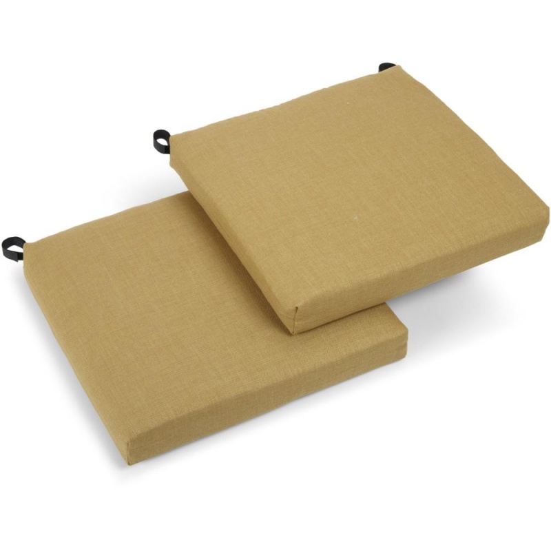 20-Inch by 19-Inch Spun Polyester Chair Cushion (Set of Two)