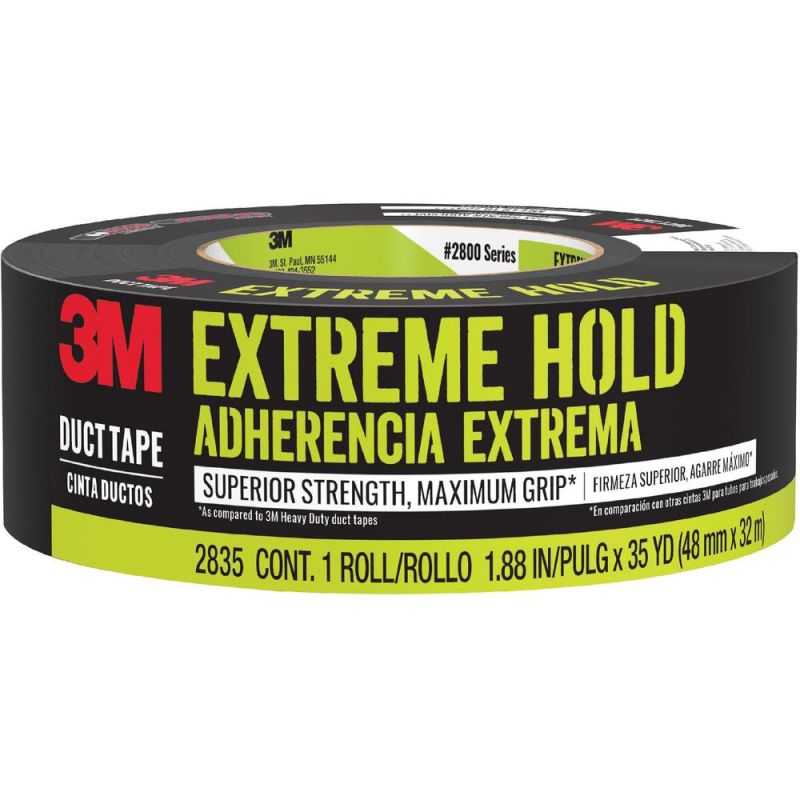Scotch Extreme Hold Duct Tape - 35 Yd Length X 1.88" Width - Woven - 1 / Roll - Black
