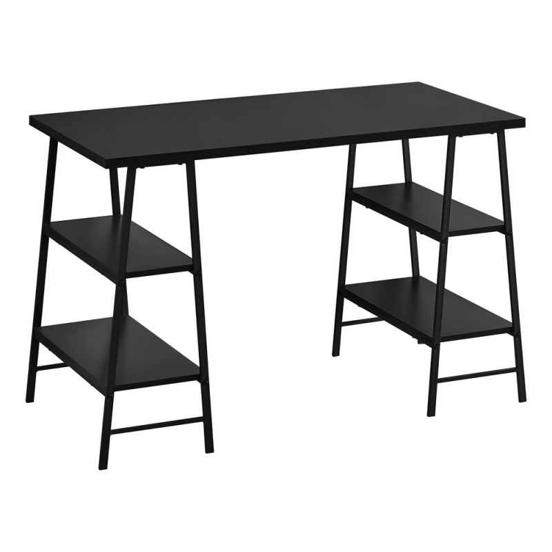 Monarch Computer Desk - Home Office Laptop Desk with Storage