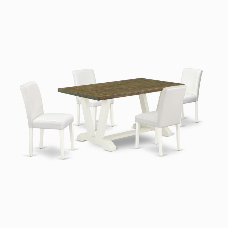 East West Furniture 5-Piece Awesome Dining Set
