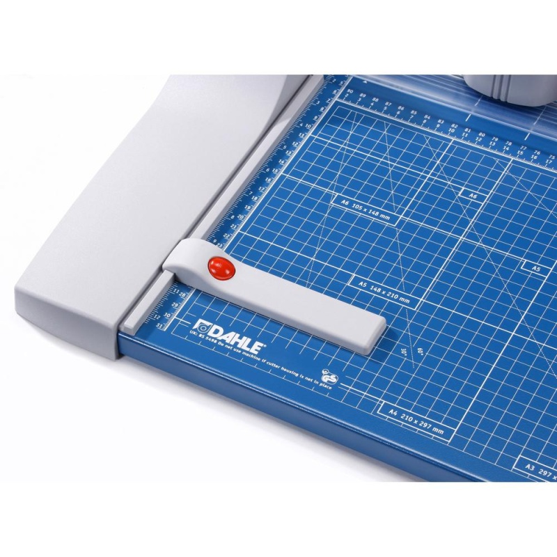 Dahle Premium Rolling Trimmers - Cuts 30Sheet - 14" Cutting Length - 4" Height X 15.1" Width - Metal Base, Aluminum, Steel, Plastic - Blue