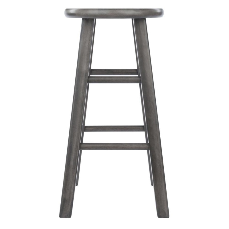 Ivy Counter Stool 24", Rustic Gray Finish