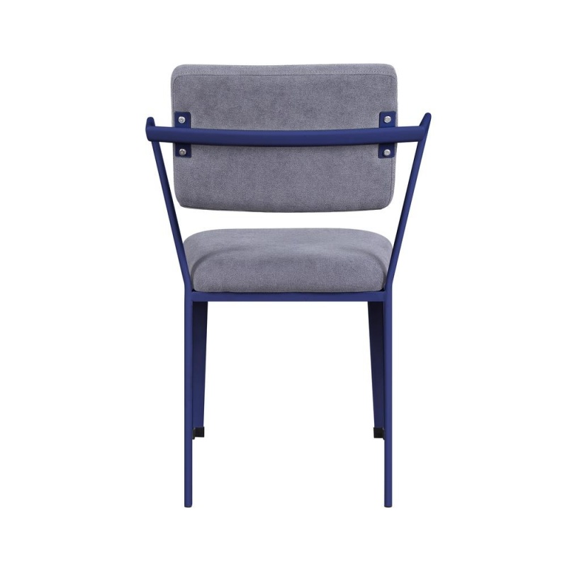 Cargo Chair, Gray Fabric & Blue