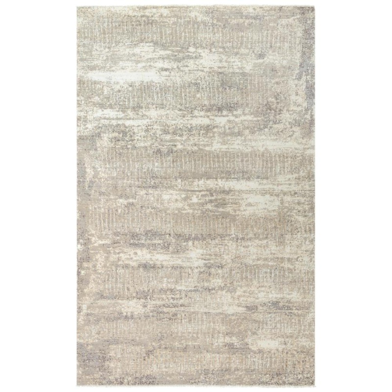 Hybrid Cut Pile Wool/ Tencel Rug, 5' X 8'