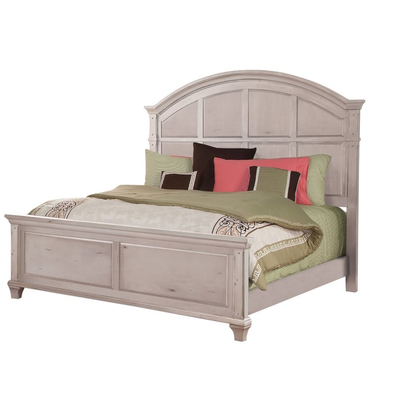 Sedona King Bed - Cobblestone White
