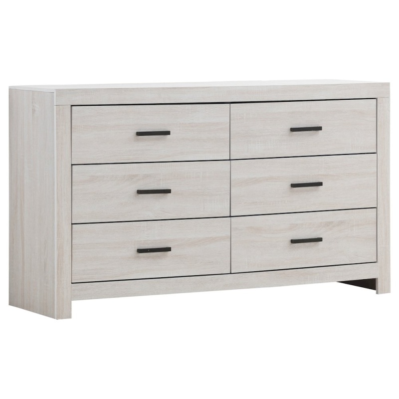 Brantford 6-Drawer Dresser Coastal White