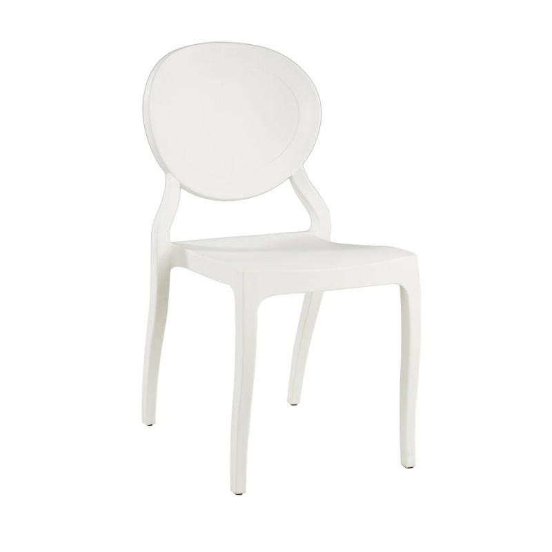 White Emma Armless Chairs