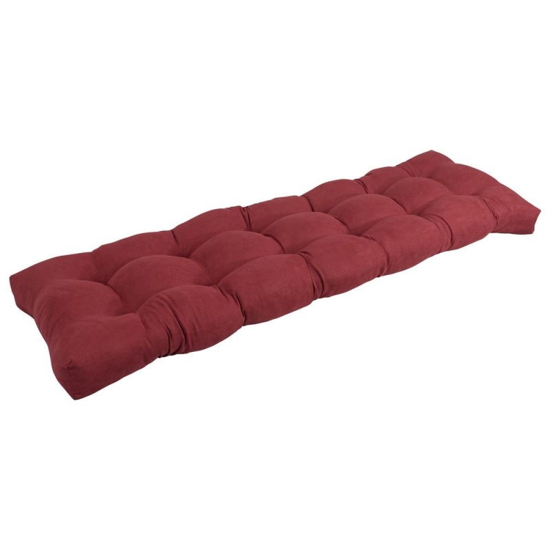 55-Inch By 19-Inch Tufted Solid Microsuede Bench Cushion